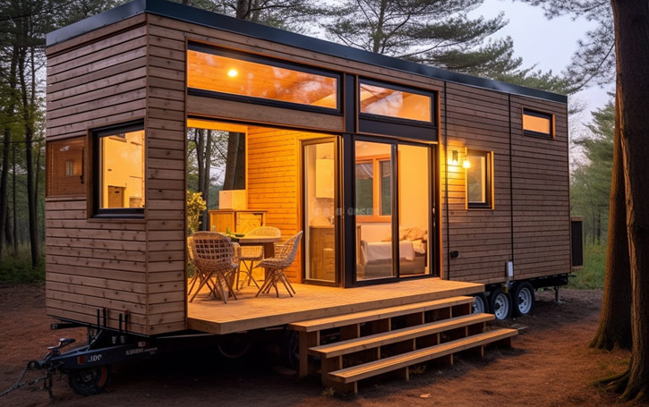 Choisissez une Tiny house avec des matériaux naturels et renouvelables.